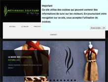 Tablet Screenshot of metissagecoiffure.com